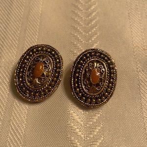 Vintage Gold art earrings